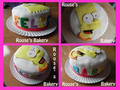 Encargo: Tarta cumpleañera de Bart Simpson