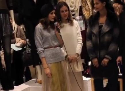 Olivia Palermo estilista por un día en Topshop de Nueva York