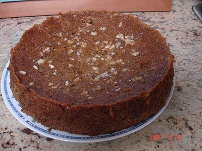 BIZCOCHO DE BANANOS Y NUECES