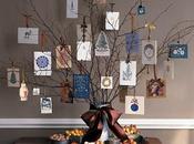 árbol decorado tarjetas felicitación