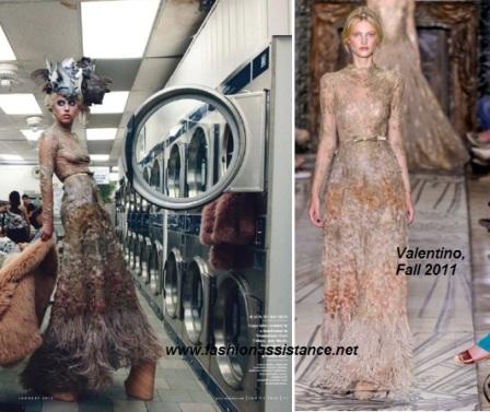 Lady Gaga, mujer de rojo en portada de Vanity Fair by Annie Leibovitz