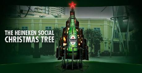 El árbol de Navidad social de Heineken