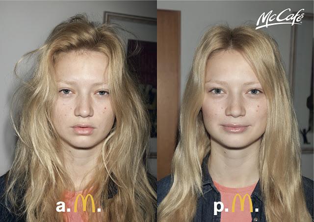 Antes y después de un McCafé