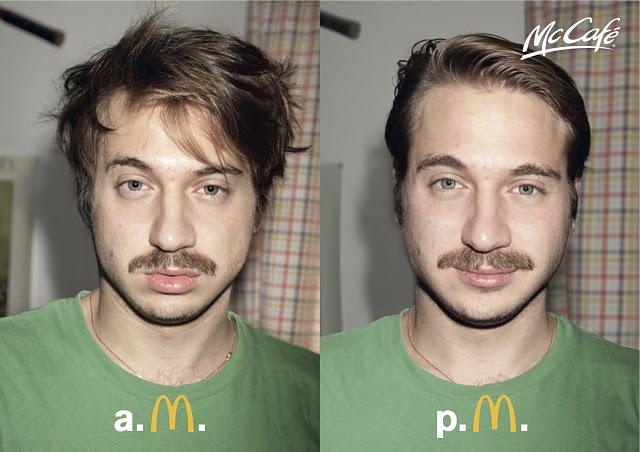 Antes y después de un McCafé