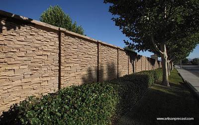 Muros de piedra artificial