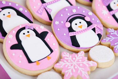 Mesa de dulces: una fiesta pingüino
