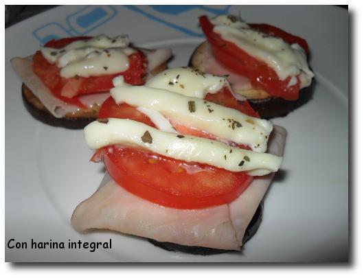 Montaditos de berenjena