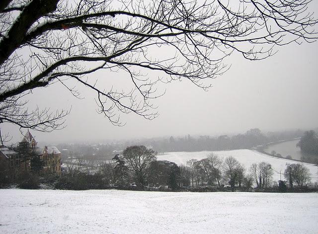 CAMINANDO BAJO LA NIEVE EN RICHMOND PARK