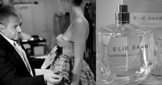 El modisto Elie Saab junto a su perfume