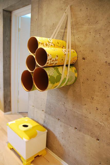 DIY: Estanterías redondas de cartón como las de muuto