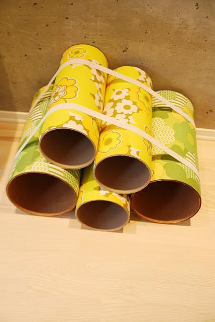 DIY: Estanterías redondas de cartón como las de muuto