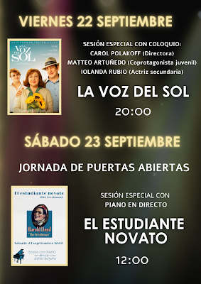 Este miércoles 20 de septiembre comienza una programación especial con el motivo de la apertura de nuestros nuevos Cines Embajadores Río