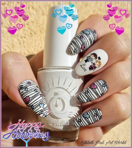 Manicura de aniversario de boda 2023