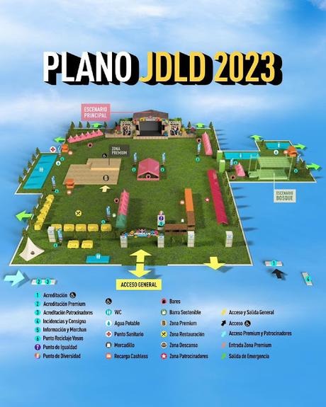 Plano Jardín de las Delicias 2023