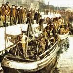 La llegada de la pesca al Muelle