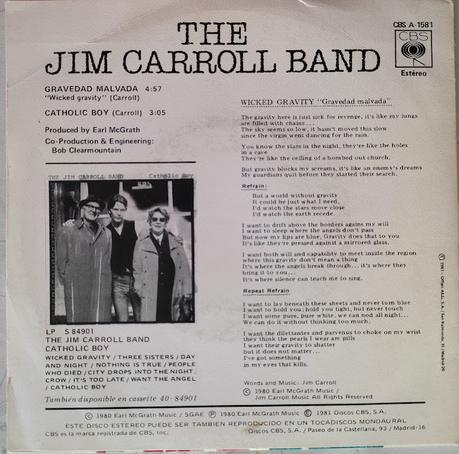 Jim Caroll band - Gravedad malvada (Wicked Gravity) 7
