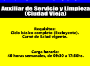 Auxiliar Servicio Limpieza(Ciudad Vieja)