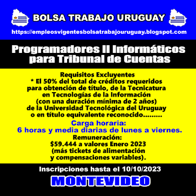 Programadores II Informáticos para Tribunal de Cuentas Programadores II Informáticos para Tribunal de Cuentas