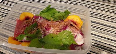 Solomillo de cerdo con melocotón y pistachos (en Crock Pot) Solomillo de cerdo con melocotón y pistachos (en Crock Pot)