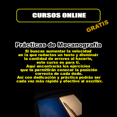Prácticas de Mecanografía Prácticas de Mecanografía