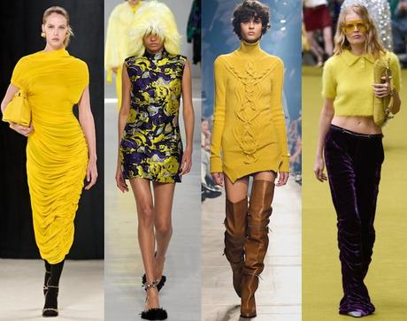 Colores de moda otoño invierno 2023 2024 amarillo color tendencia invierno