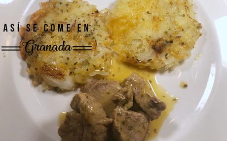 Patatas rosti con queso manchego Patatas rosti con queso manchego