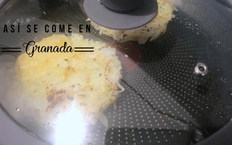 Patatas rosti con queso manchego Patatas rosti con queso manchego