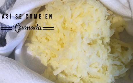 Patatas rosti con queso manchego Patatas rosti con queso manchego