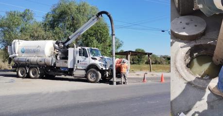 Casi 520 toneladas de residuos extraídas de drenajes sanitarios de la capital potosina