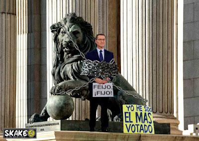 El PSOE sorprendió con Óscar Puente y Feijóo lo calificó como “el club de la comedia”.