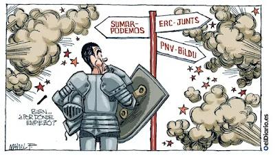 El PSOE sorprendió con Óscar Puente y Feijóo lo calificó como “el club de la comedia”.