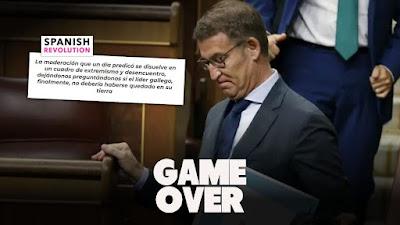 El PSOE sorprendió con Óscar Puente y Feijóo lo calificó como “el club de la comedia”.