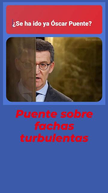 El PSOE sorprendió con Óscar Puente y Feijóo lo calificó como “el club de la comedia”.