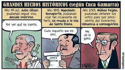 El PSOE sorprendió con Óscar Puente y Feijóo lo calificó como “el club de la comedia”.