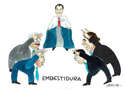 El PSOE sorprendió con Óscar Puente y Feijóo lo calificó como “el club de la comedia”.