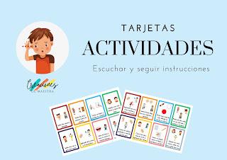 👂Tarjetas: escuchar y seguir instrucciones👂