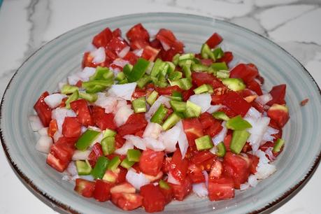 Esqueixada de bacalao