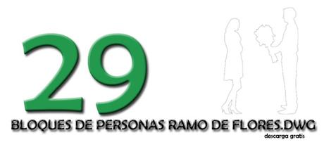 Archivo 29. Bloques de siluetas de personas ramo de flores