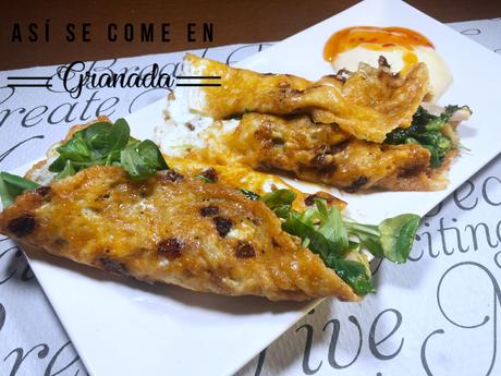 Enrollado de queso crujiente