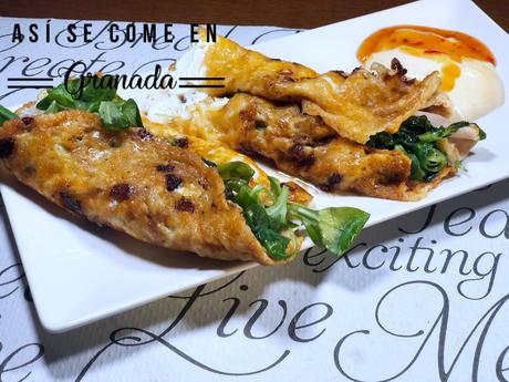 Enrollado de queso crujiente