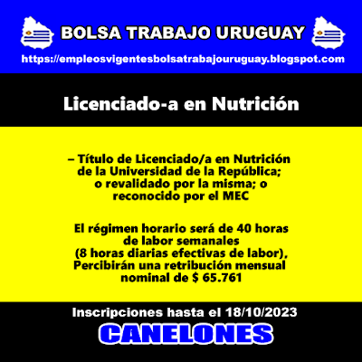 Licenciado-a en Nutrición