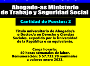 Abogado-as Ministerio Trabajo Seguridad Social