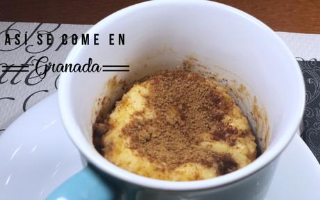 Mug cake rolls de canela sin gluten