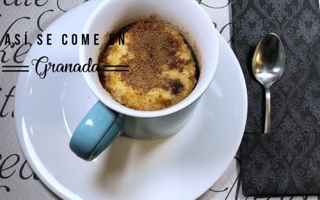 Mug cake rolls de canela sin gluten