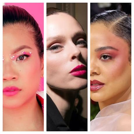 pink on pink Tendencias de maquillaje para el otoño/invierno 2023/24 05