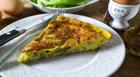 Tortilla de Calabacín y Champiñones