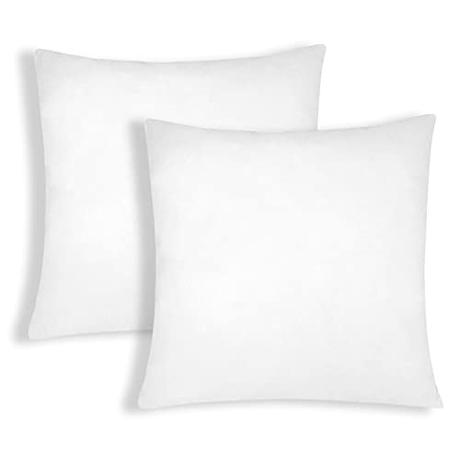 HOME MERCURY – Relleno de cojín con Fibra Hueca siliconada de Alta recuperación-Mullido, Hipoalergénicas (Pack 2, 60x60 CM)