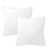 HOME MERCURY- Relleno de Cojines Pack2/4/6, Fibra Hueca Siliconada de Alta Recuperación, Antialérgico, Mullido, Indeformable, Mullido, Suave Adaptable a Todas Las Fundas. (60x60cm, Pack 2)