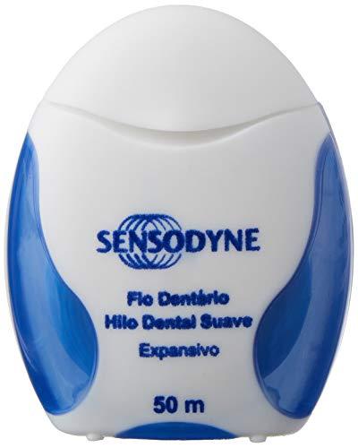 Sensodyne Hilo Dental Suave Expansivo, con Flúor y Sabor a Menta Fresca, Para Personas con Sensibilidad Dental, 50 m