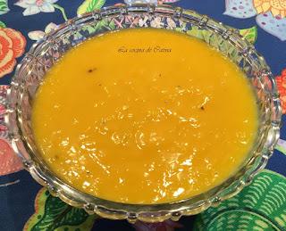 Ensalada de Burrata con emulsión de mango